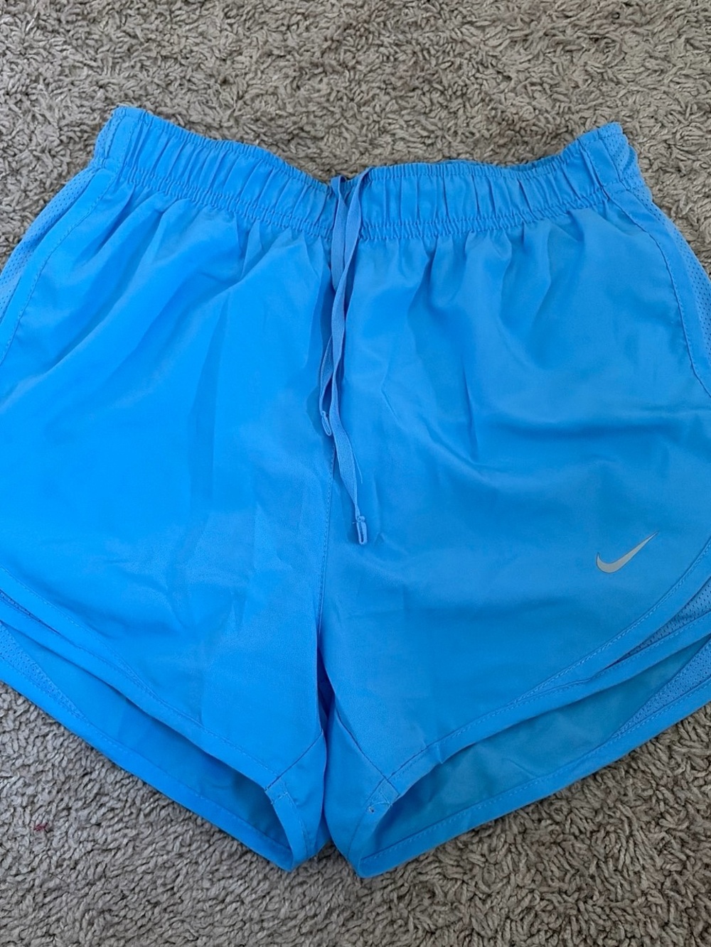 Nike Women's Light Blue Athletic Running Shorts